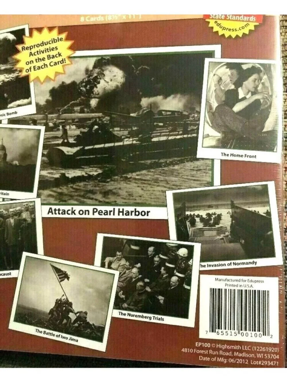 Hands-On-Heritage World War II Events 8 Photo Activity Cards School Rare 2012